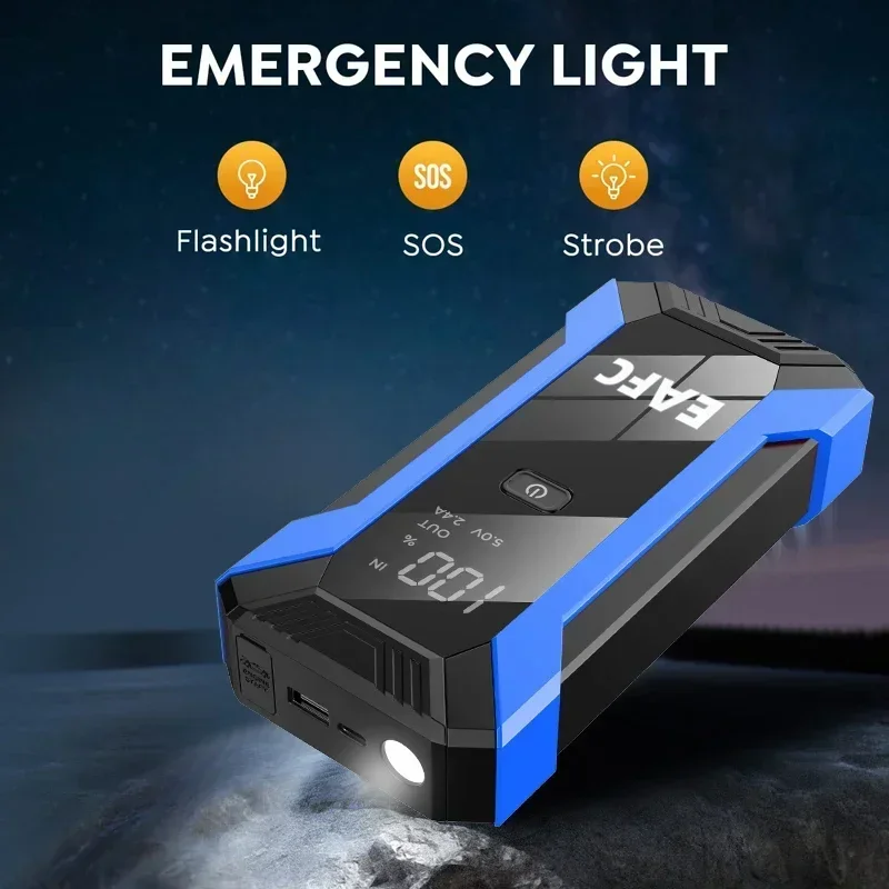 ポータブル緊急始動充電器,カースターター,バッテリー始動装置 - Portable Jump Starter のレビューと価格