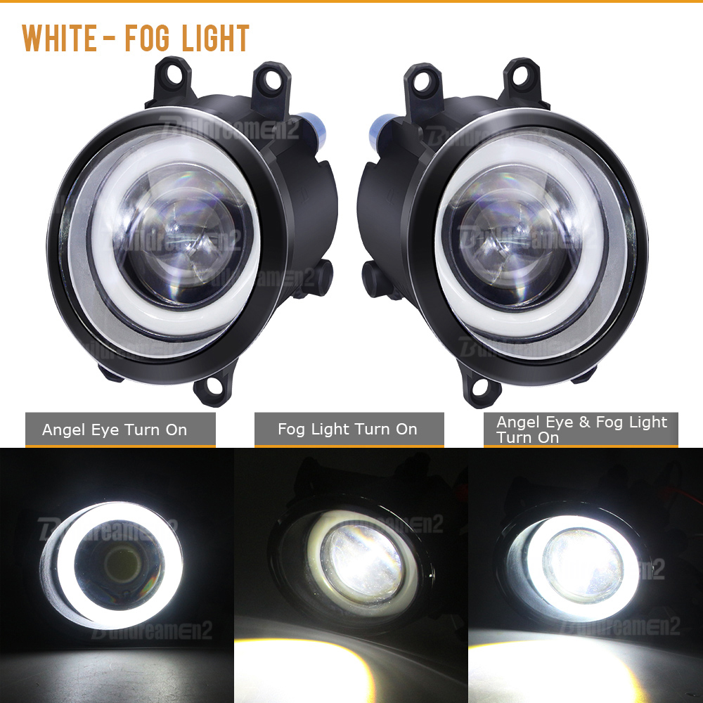 Toyota prius、天使の目のLEDフォグライト、h1 - Car Accessories Xcent のレビューと価格
