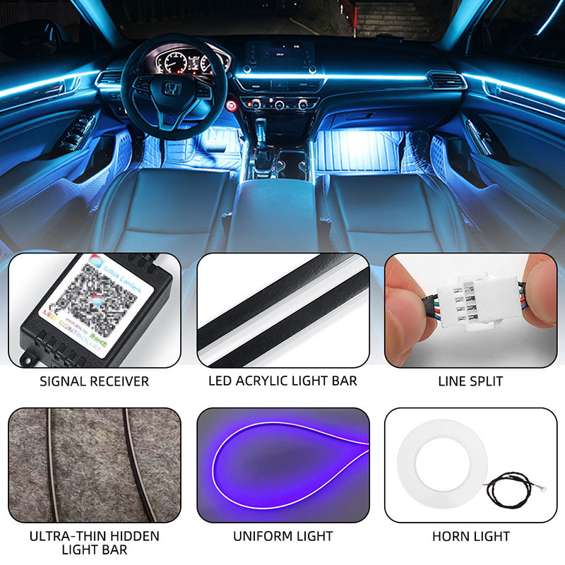 6/18in1 シンフォニーカーアンビエントライト デュアル - Car Accessories Zone のレビューと価格