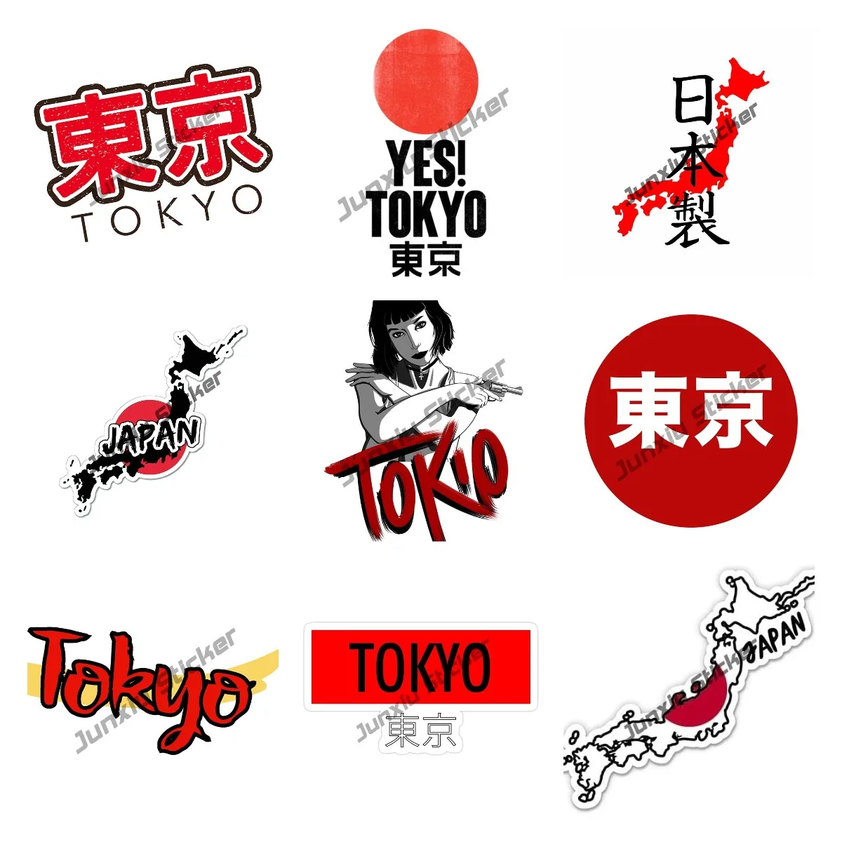日本製のクリエイティブな車のステッカー,装飾的なインテリアア - Car Accessories In Tokyo のレビューと価格
