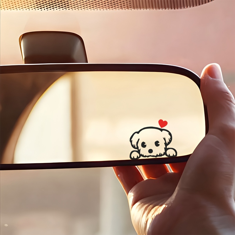 2枚セットのかわいい漫画犬の楽しいビニールステッカー、車、S - Car Accessories On Amazon のレビューと価格