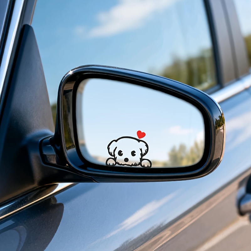 2枚セットのかわいい漫画犬の楽しいビニールステッカー、車、S - Car Accessories On Amazon のレビューと価格
